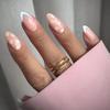 Hot-Selling Pink Floral Detachable Short Fake Nails - Sweet Fashion Pieces