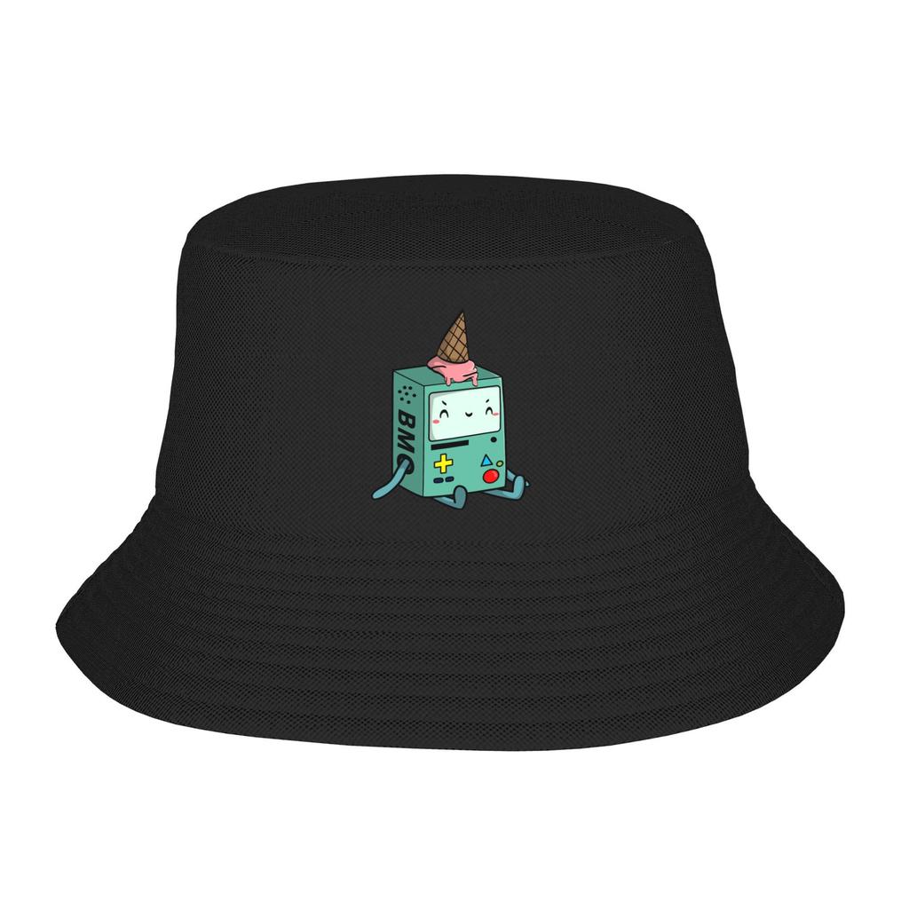 Trendy Adventures Time Jake the Dog Hearts Bucket Hats Teen UV Protection Hiking Fishing Caps Travel Headwear Panama Hat