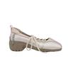 X ILLIT Bliss Heel Laceup Sneakers Pink Beige