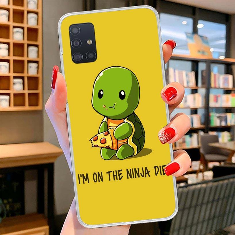 

Cartoon Sea Turtle Tortoise Cover Phone Case For Samsung Galaxy A12 A22 A32 A52 A72 A02S Phone Case Note 20 Ultra 10 S10 Plus A5 Samsung A52S 5G