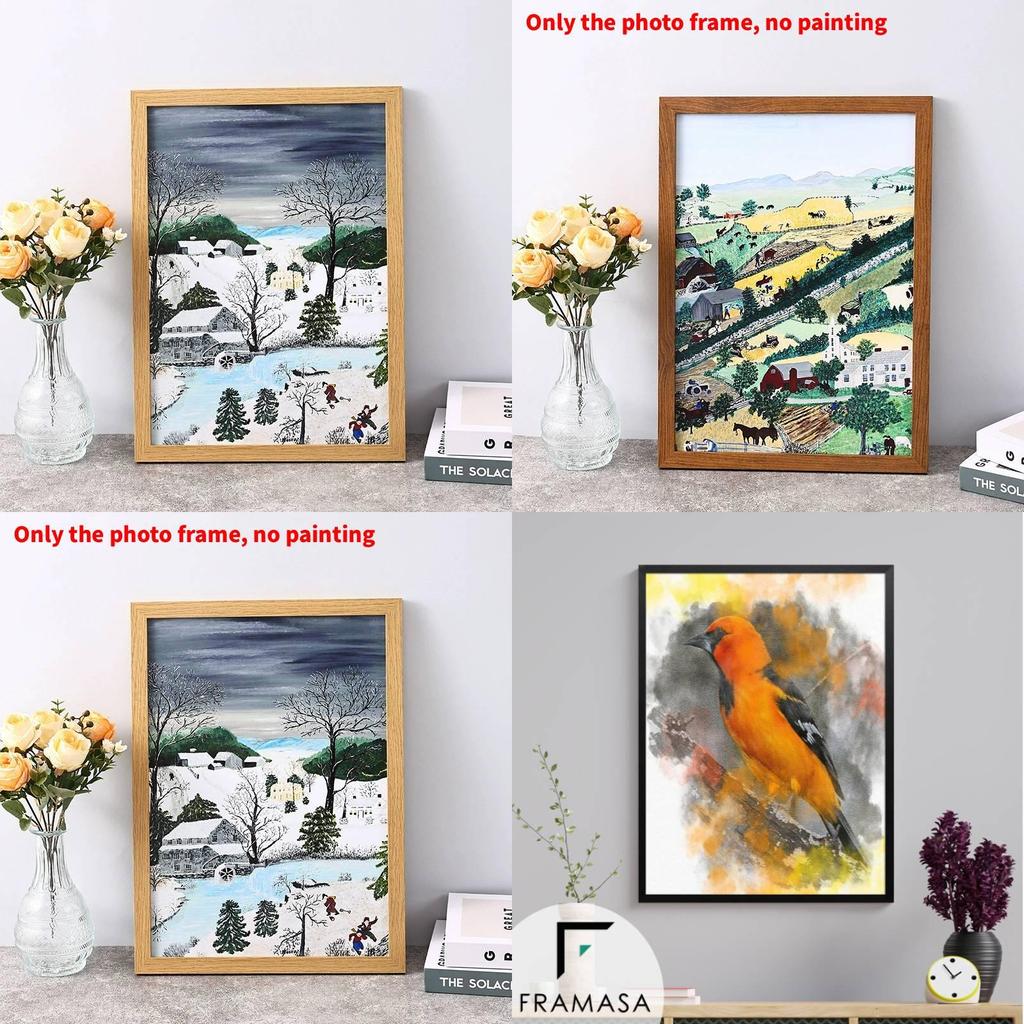 Modern Minimalist Wooden Picture Frame For Living Room Decor With Handmade Craftsmanship