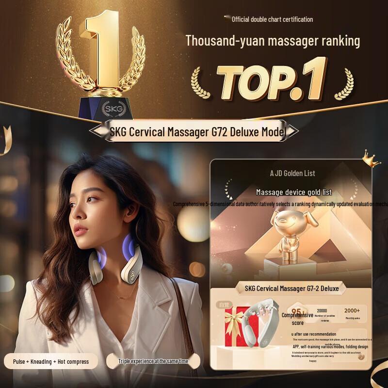 SKG G7 Pro Gen 2 Faltbarer Nackenmassagegerät