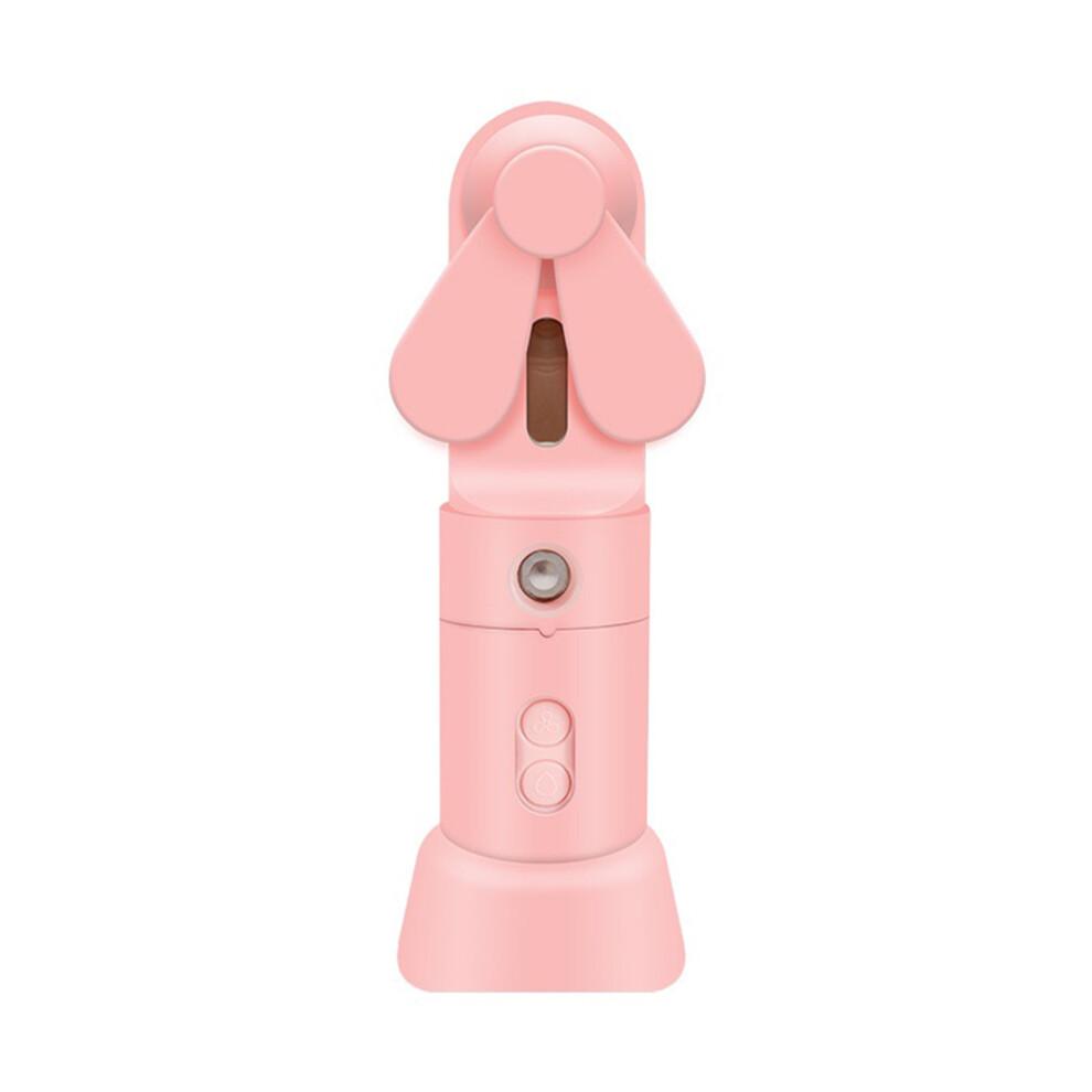 Foldable Handheld Fan, Mini Travel Fan with Fine Spray Mist and Low Noise Operation, Rechargeable Personal Fan for Women Men Office Outdoor Use