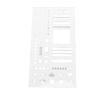 Planner Stencil Plastic Reusable   Flexible Record Template Accurate Drawing Journal Craft Supplies for Schedule Transparent