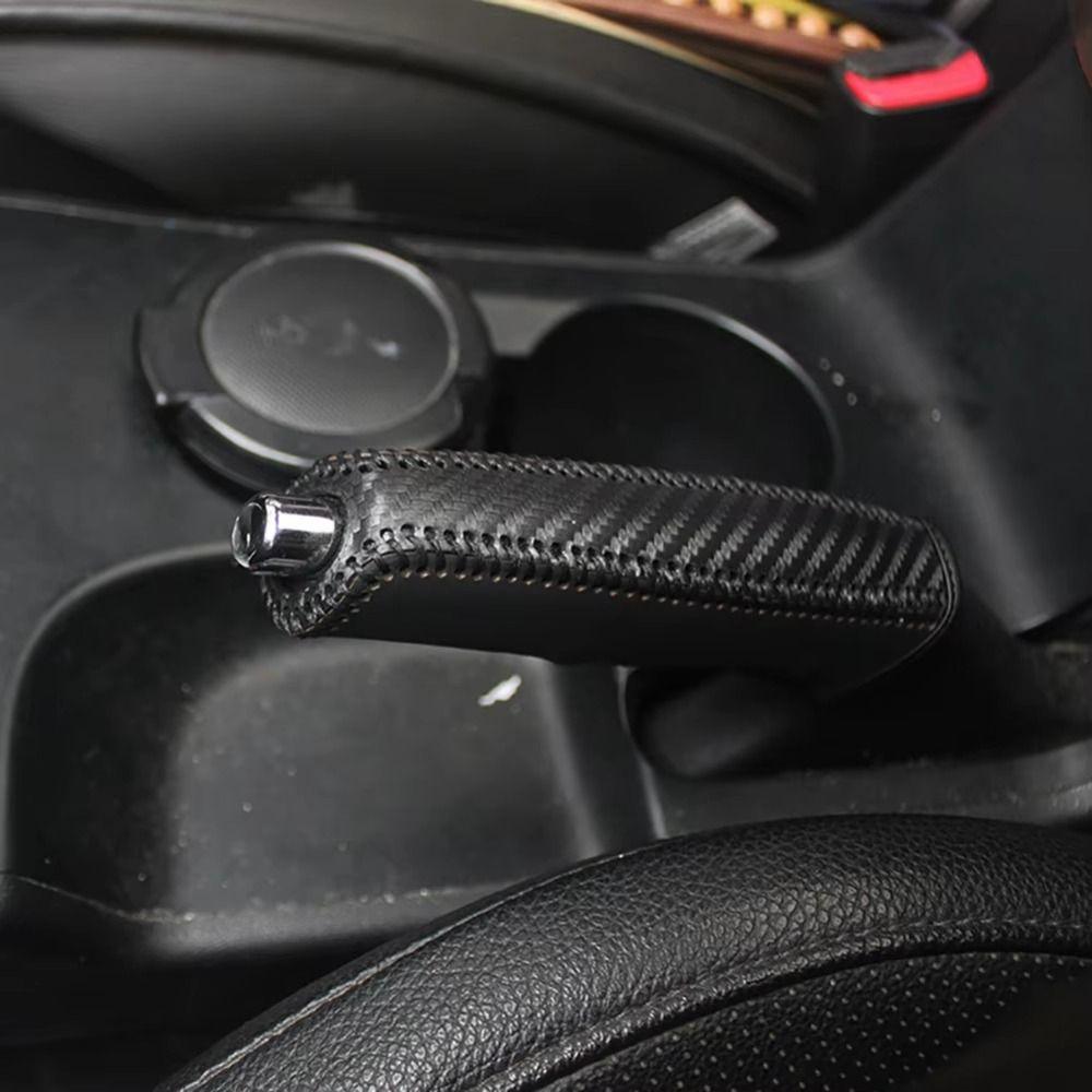 PU Leather Car Hand Brake Sleeve Easy to Install Handbrake Grip Cover  Car Accessories