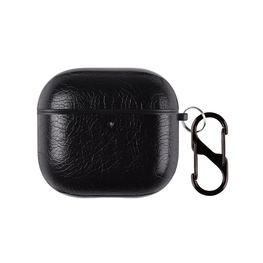 The new split leather earphone cover is suitable for AirPods 4 ordinary leather earphone cover anti-drop protective case