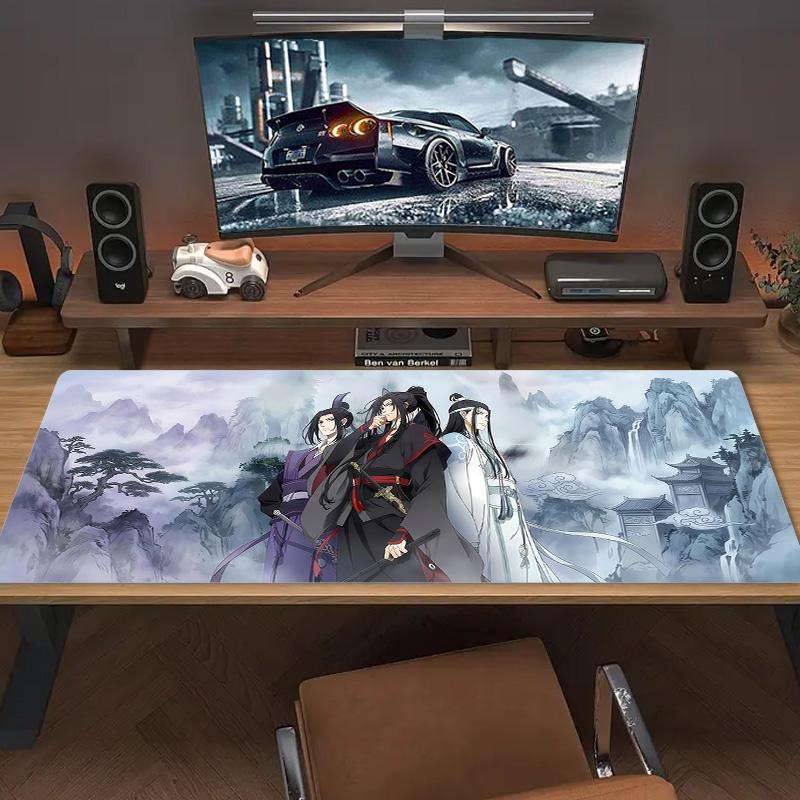 Dragon Phoenix Color Mouse Pad Large Gaming Table Cushion Non-slip Laptop Tablet Big Mousepad XXL Mat Mini PC Playmat With Lock edge