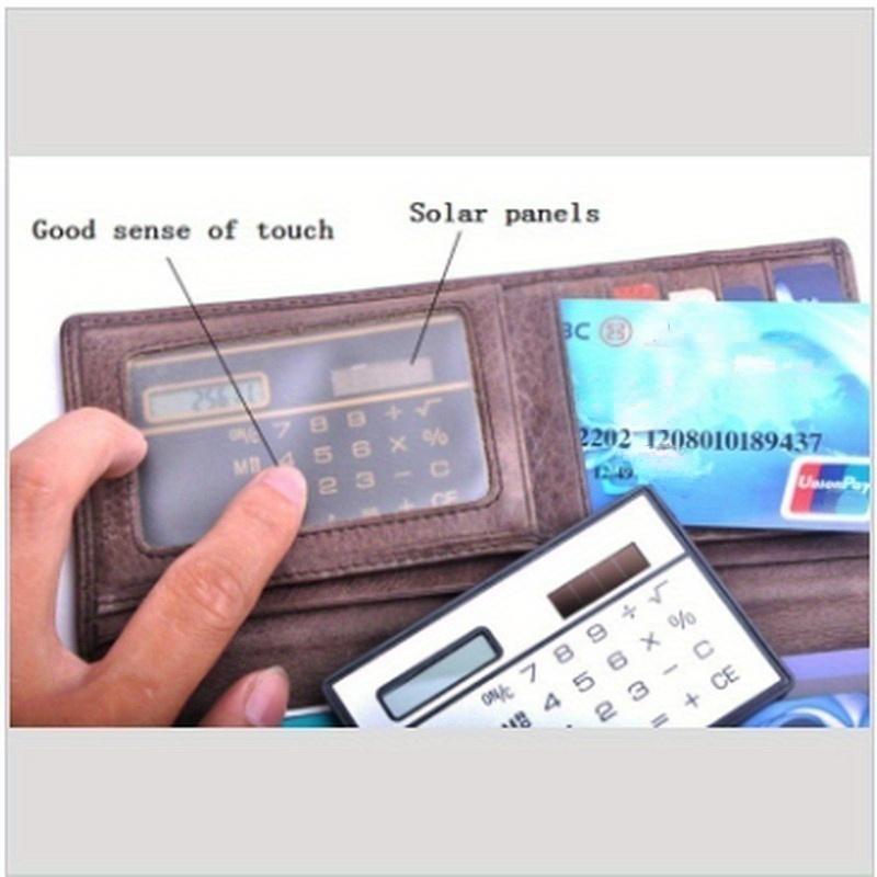 Portable Scientific Calculator Bank Card Handheld Calculator Mini Wallet Calculators