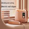 Silent Electric Nail Clipper with Light & Anti-Splash Multifunctional Nail File