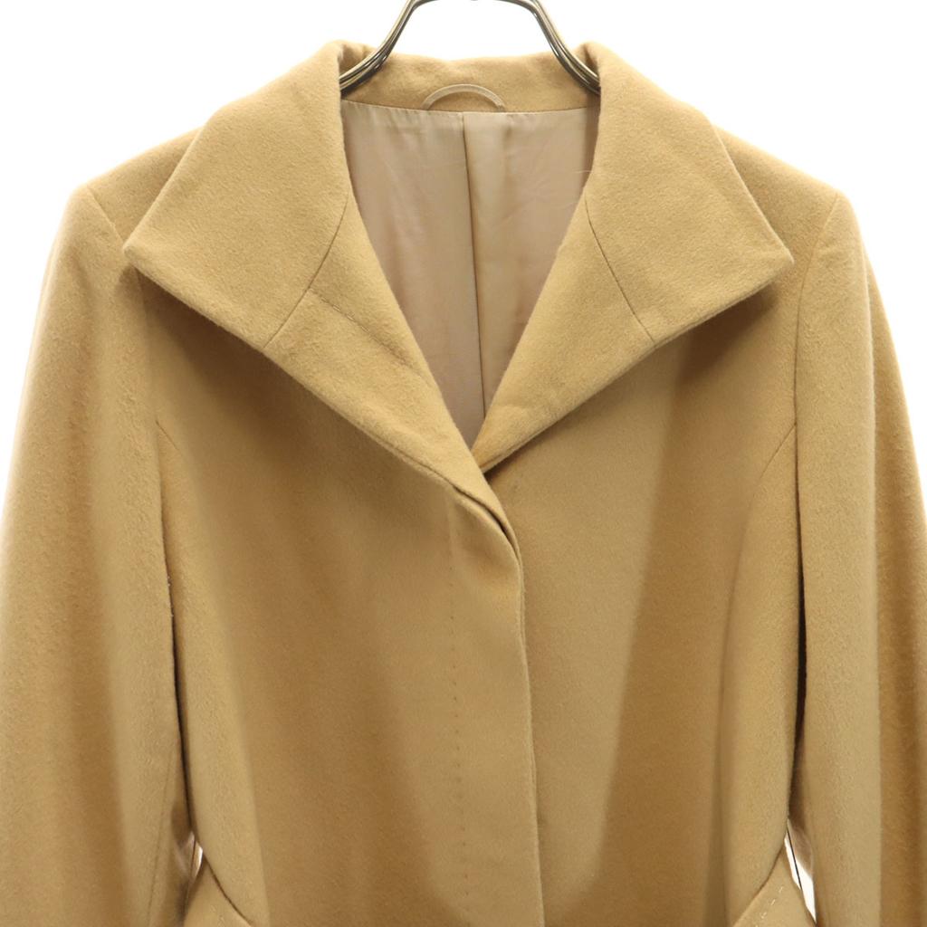 ANAYI Made in Japan Kaschmirmischung Langer Mantel 38 beige Damen Gebraucht