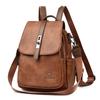 Faux Leather Backpack for Women Vintage Mini Bag with Adjustable Strap Crossbody Design