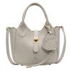 Stylish and simple solid color texture large capacity shoulder bag women's new portable messenger bag commuter bag