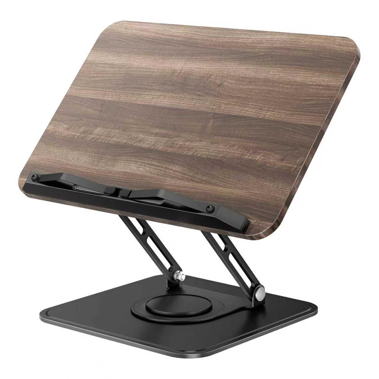 Регулируемая по высоте 360° вращающаяся подставка и держатель для книг B7 чёрный