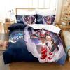 Anime Honkai Star Rail Bedding Set Duvet Cover Bed Set Quilt Cover Pillowcase Comforter king Queen Size Boys Adult Bedding Set