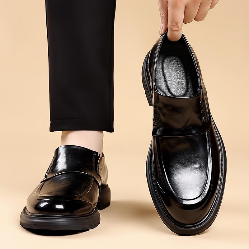 Fashion Moccasins Leather Men Casual Shoes Lightweight Dress Shoes  2025 New Mens Loafers Shoes Breathable Dress Slip On Walking Flats