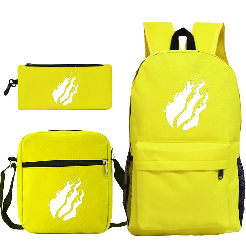 

Рюкзак Повседневный студенческий школьный рюкзак Маленькая сумка через плечо Пенал Набор из трех предметов Three-piece set