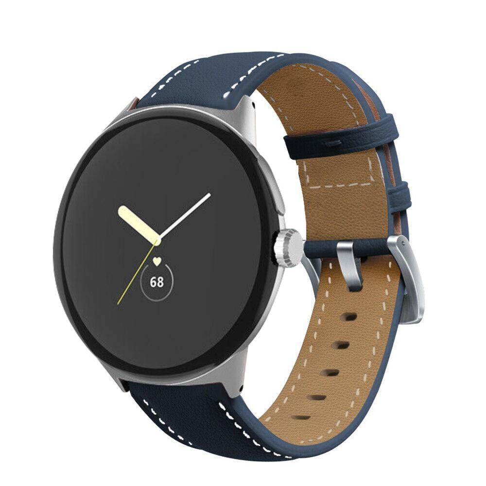 Band For Google Pixel Watch 2/Pixel Watch Genuine Leather Strap Replacement Belt Smartwatch Wrist Bracelet Straps Accessories for Pixel Watch