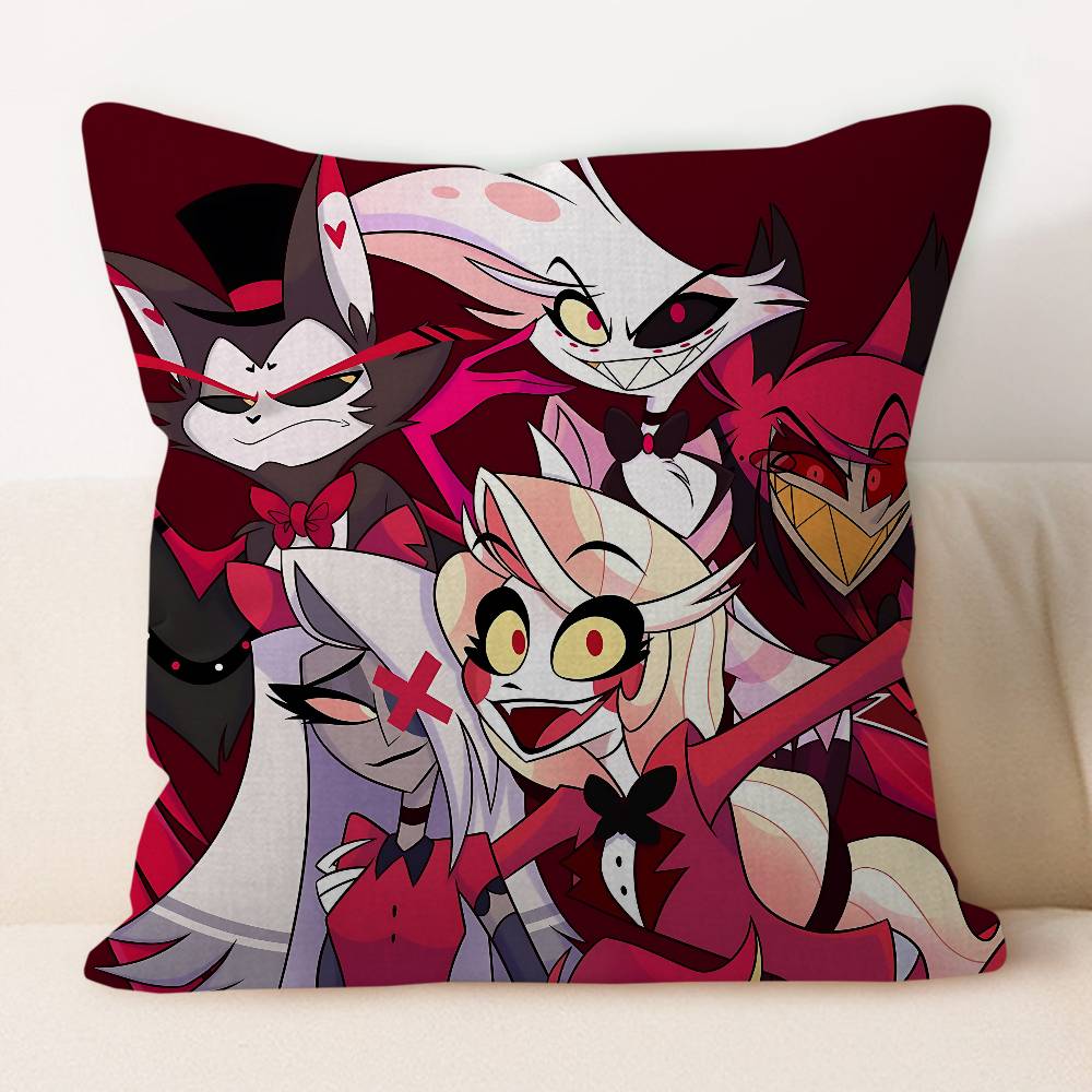 H-Hazbin Hotel Cartoon Cushion Cover 30x50 Polyester Sofa Cushions Decorative Throw Pillows Home Decoration Pillowcover