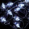 Halloween Party LED Purple Spider String Lights - Outdoor Decorative Atmosphere Lights