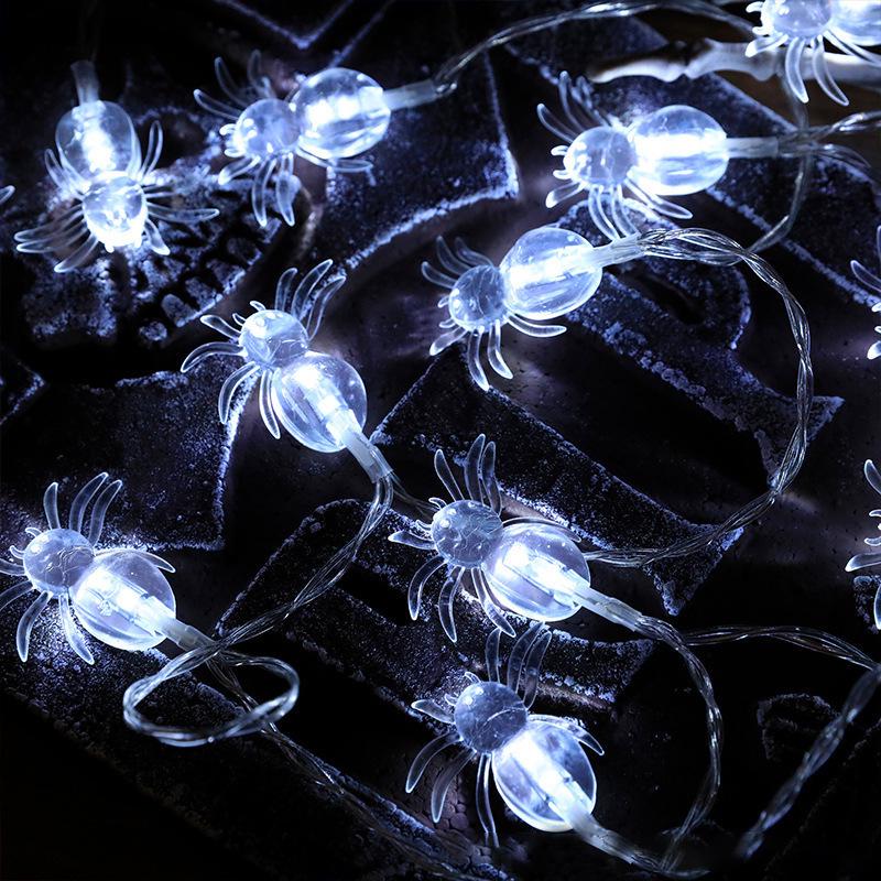 Halloween Party LED Purple Spider String Lights - Outdoor Decorative Atmosphere Lights