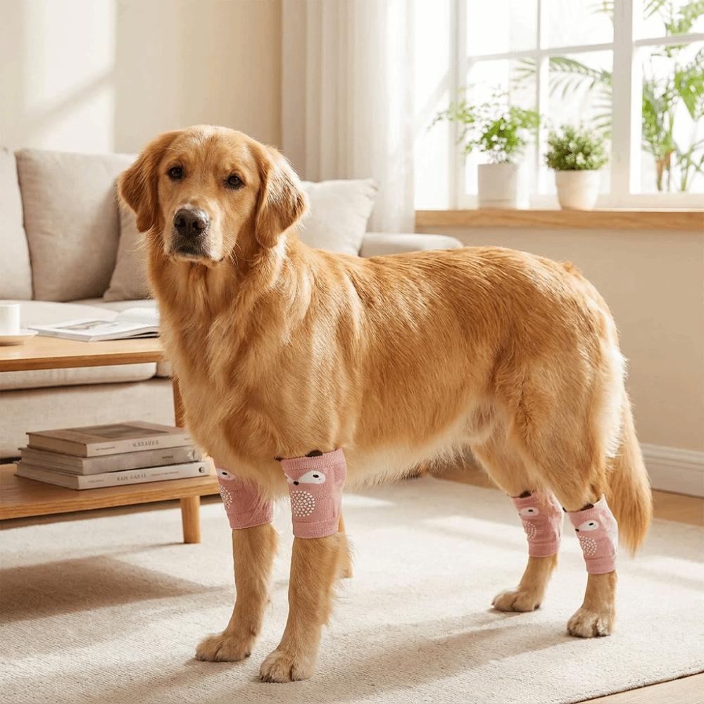 Anti-dirty Pet Knee Pads Soft Dog Leg Warmer Puppy Leg Protector Dog Elbow Cover Front Rear Legs