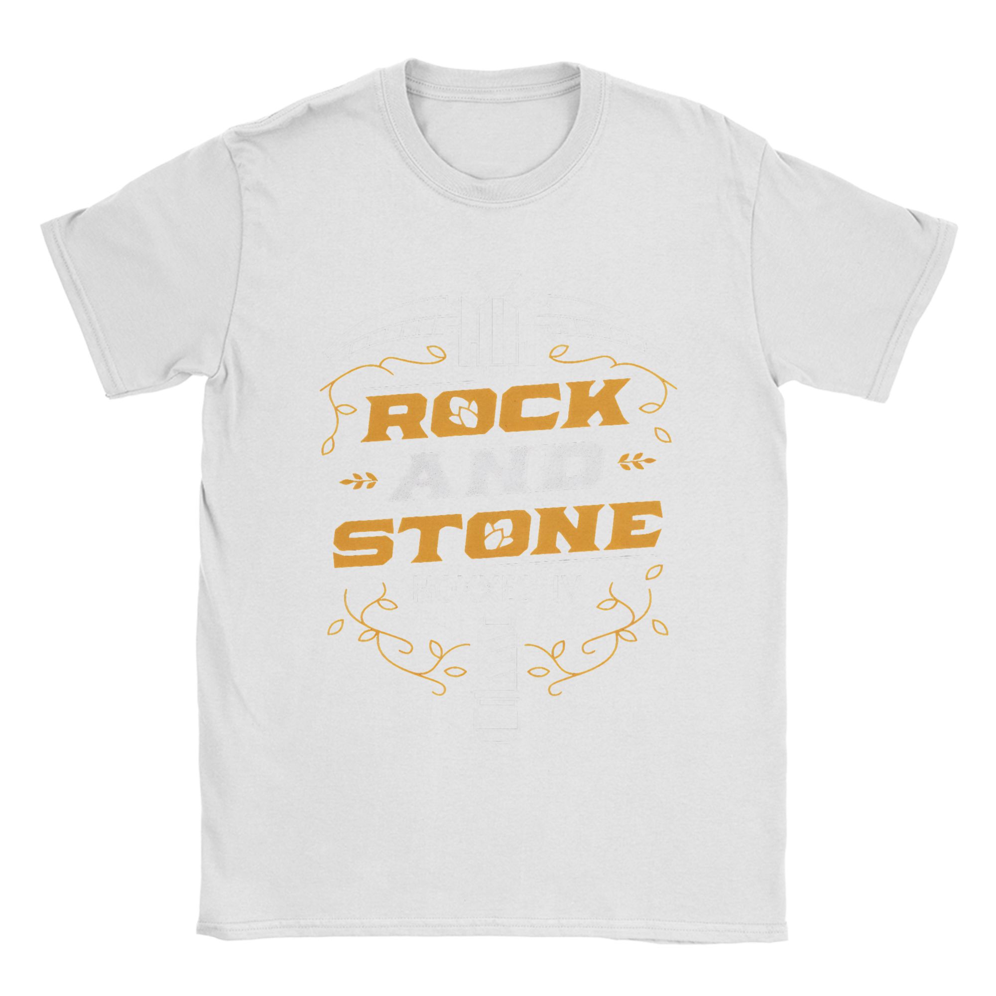 

Чоловіча футболка Deep Rock Galactic Rock And Stone Гра Чиста бавовна Одяг Новинка Коротка рукава Круглий виріз Футболка Великі розміри Футболки L