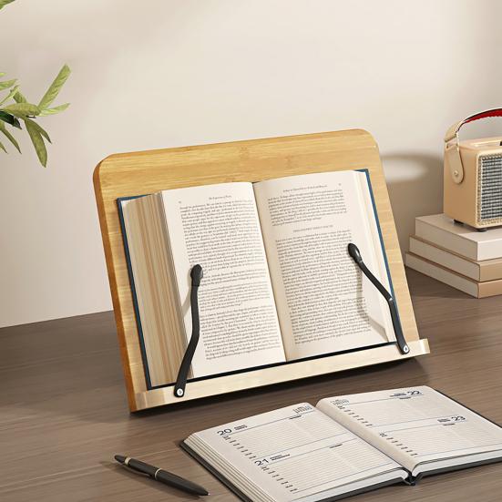 Book Stand for Reading 8 Height Adjustable Book Holder Hands-Free Reading Recipe Cookbook Tablet Holder