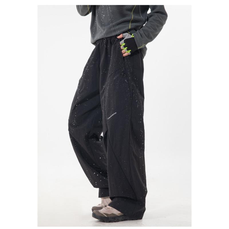 Pantaloni Cargo da Uomo Larghi Dritti Impermeabili Funzionali per Outdoor Casual Escursionismo
