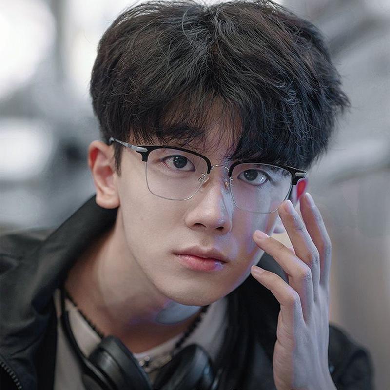 Svart Databrilleinnfatning Kvinner Menn Anti Blått Lys Runde Briller Blokkerende Briller Optisk Brille Metallinnfatning