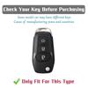 TPU Car Key Fob Case Cover for Ford F-150 F-250 F-350 Ranger Explorer Fiesta KA Mondeo New Silvery Smart Key Protector Key Chain