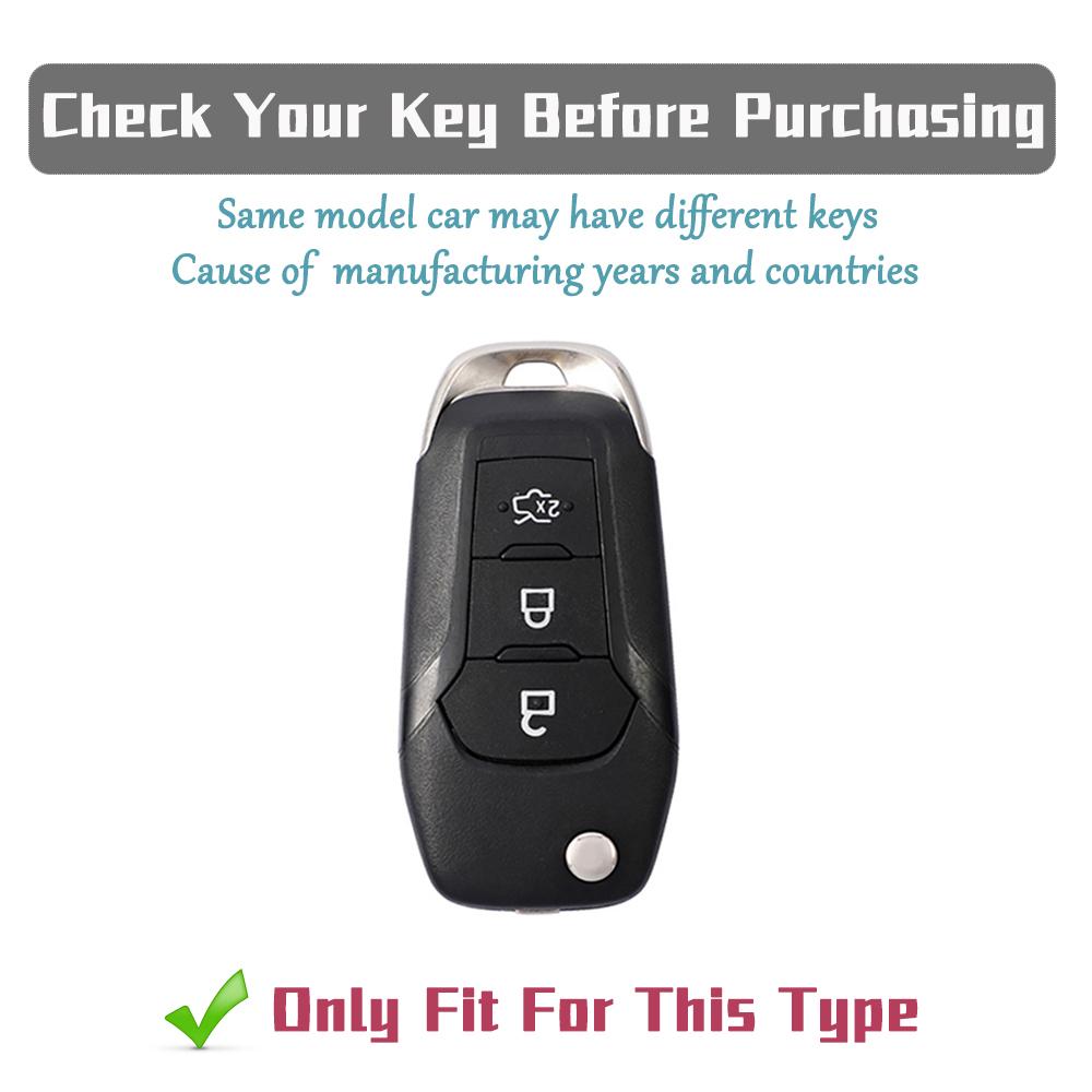 TPU Car Key Fob Case Cover for Ford F-150 F-250 F-350 Ranger Explorer Fiesta KA Mondeo New Silvery Smart Key Protector Key Chain