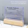 Acrylic Real Elements Periodic Table Figurines Chemistry Chart Tool Physical Display Teaching Prop Creative Gift Desk Decor