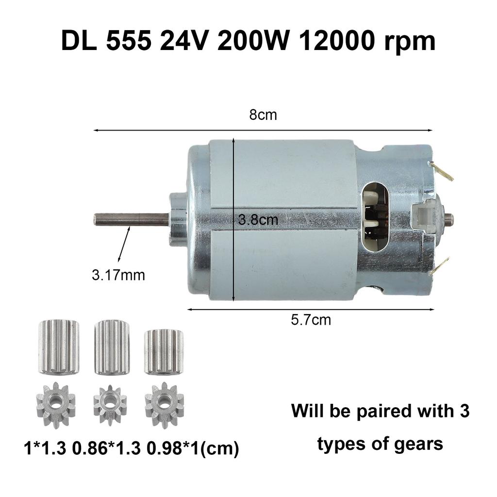 12V 6V 24V Motor Barn Elektrisk Bilmotor RS550 RS390 Motor
