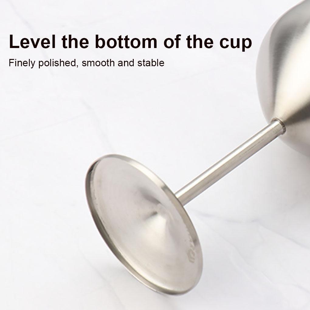 Stainless Steel Wine Glass Metal Wine Glass Bar Supplies Hotel Supplies Household Kitchen Supplies Cocktail Glass Rose Gold Wine Cup