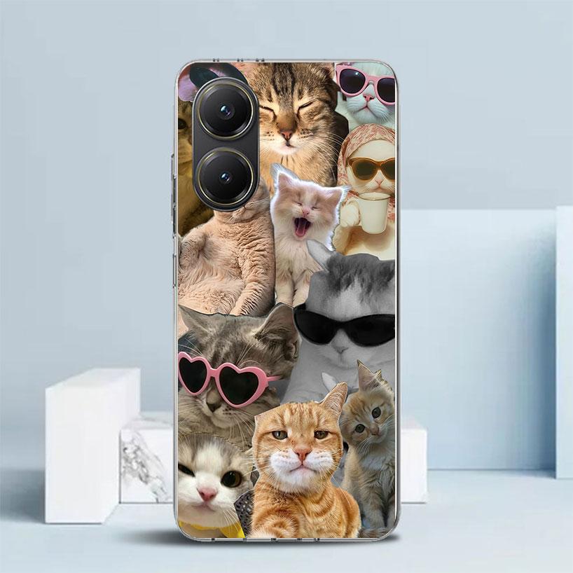 

Crying Cat Memes Soft Cover for Xiaomi Poco F7 Ultra X7 X6 X5 Pro M7 Phone Case Redmi 15 15C 13 13C 12 12C 10 10C Print Shell Po Redmi 12