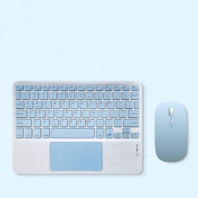 

Английская Bluetooth-клавиатура 10 дюймов для iPad Air Pro Беспроводная перезаряжаемая клавиатура для телефона, планшета, ноутбука Универсальная синий