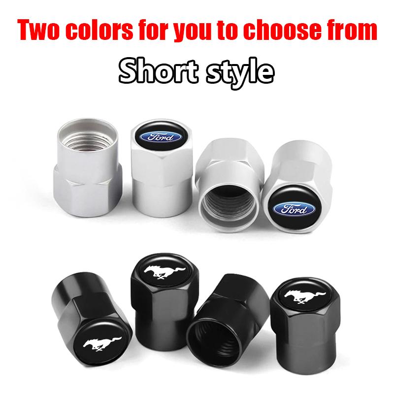 4Pcs Metal Wheel Tire Valve Caps For Ford Focus MK3 Ranger Fiesta S-Max Mondeo MK4 Kuga Hex Cylinder Air Stem Cover Accessory djzh66