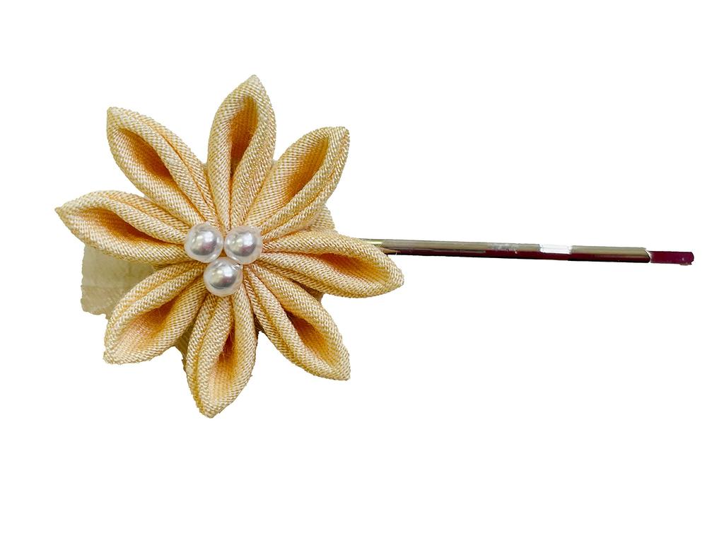Hairpin Tsumami-zaiku em-132 (Yellow)