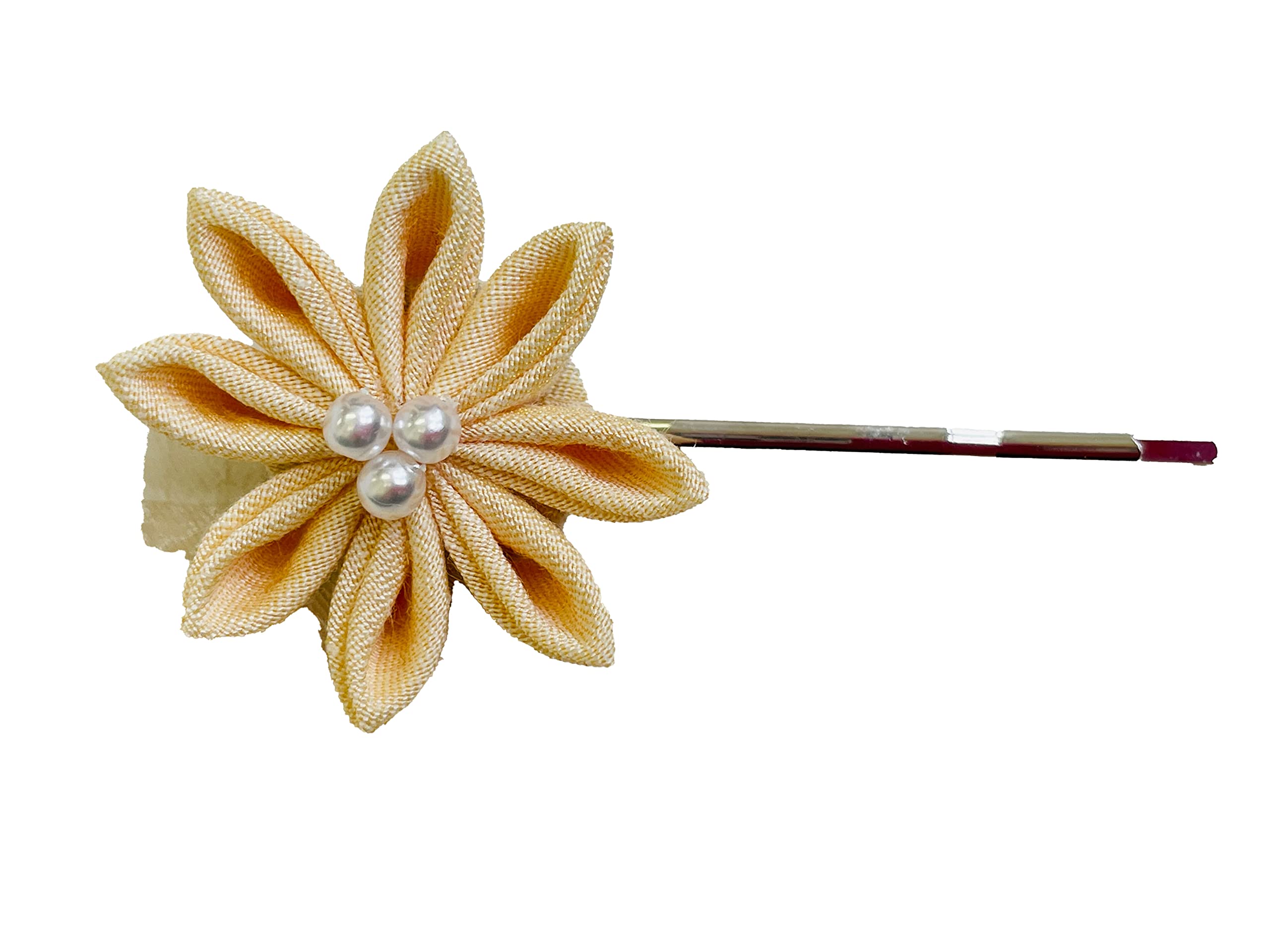 

Hairpin Tsumami-zaiku em-132 (Yellow)