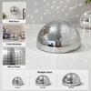 Mirror Finish Mirror Half Ball Mirror-surfaced Hemispherical Wall Decoration  Party Backdrop Decor