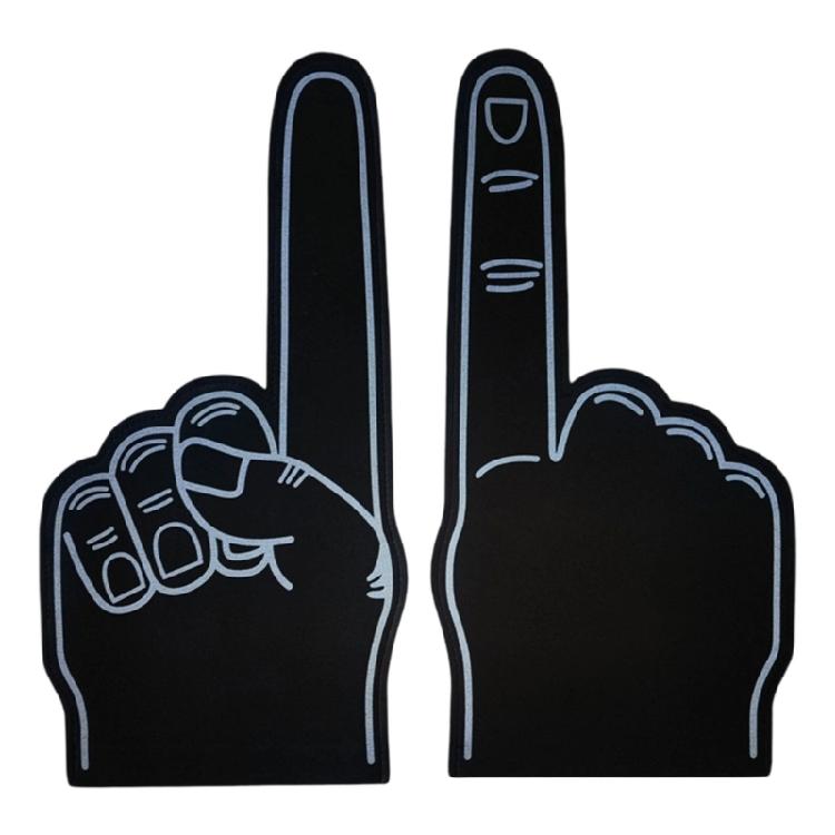 2 Count Oversized Sport Fan Hand Gloves Cheer Accessories With Wide Grip For Concerts And Competitions