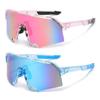 2PCS Cycling Sunglasses Mountaineering Goggles Women and Man Outdoor Bicycle Windproof Shades Glasses