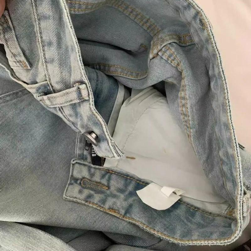 High Waist Wide Leg Jeans Women Plus Size Light Wash Loose Fit Straight Trousers