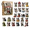 Dog Ornament for Christmas Tree Terrier Countdown Calendar, 24 Pcs Acrylic Creative Gift Box Set Holiday Decoration And Home Xmas Party Decor