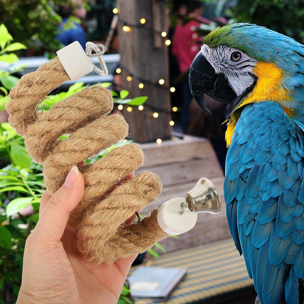 Bird Rope Perch High Quality Wear Resistant Climbing Stand for Small Parrots Parrot Rope Swing Bird Cage Perch Accessory