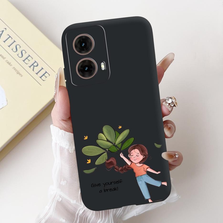 For Motorola Moto G85 5G Case XT2427-1 Luxury Candy Painted Cover Soft TPU Phone Case For Moto G35 G 55 85 MotoG55 MotoG85 Shell