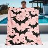 Halloween Pumpkin Christmas Printed Flannel Blanket Soft Cozy Throw Party Home