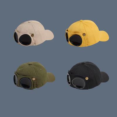 New Fashion Aviator Hat Summer Personality Glasses Baseball Cap Female Unisex Sunglasses Male Cap Baseballcap Boys Cap