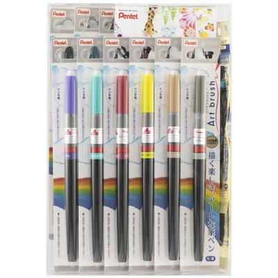 Color Brush Pen Art Brush Set de 24 culori Cartuș bonus XGFL24-AMZ