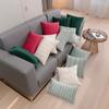 American Rustic Retro Style Velvet Pillow Colored Jacquard Folded Sofa Pillow Bedside Cushion Living Room Pillow